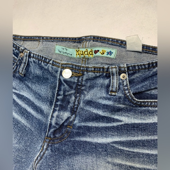 Y2K Mudd Extra Low Rise Capri Jeans Juniors Size 7 Hip Huggers - Picture 3 of 11